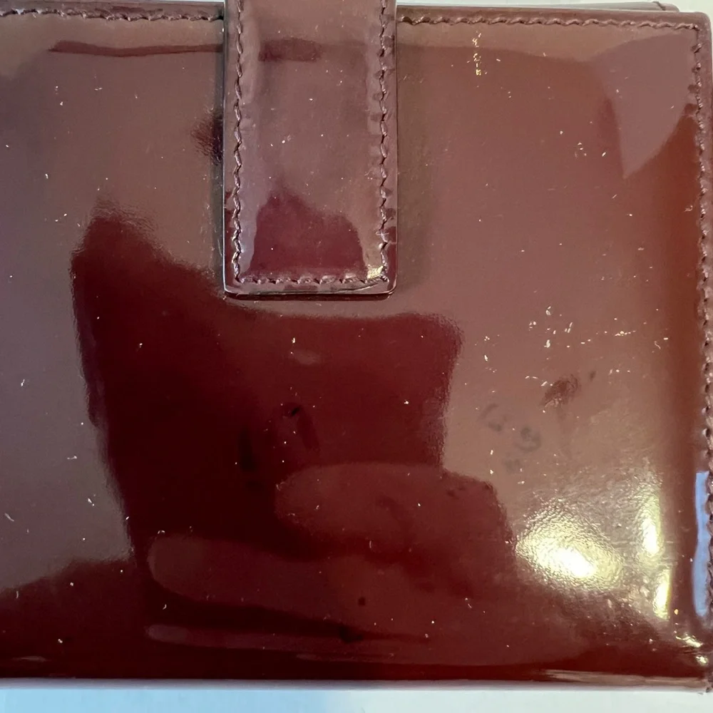 Vintage Salvatore Ferragamo Purple Patent Leather‎ Wallet
